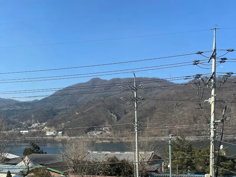 식당에서 바라본 북한강 뷰