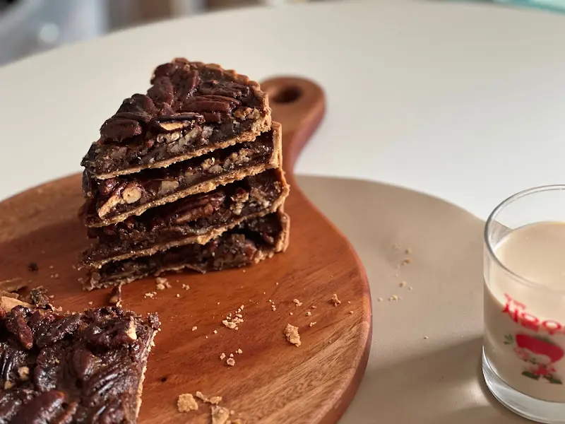 피칸 파이 단면