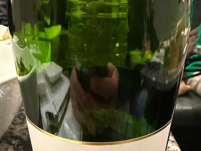 샴페인 병의 클로즈업 사진