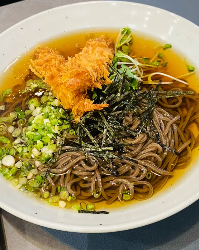 새우튀김 냉모밀