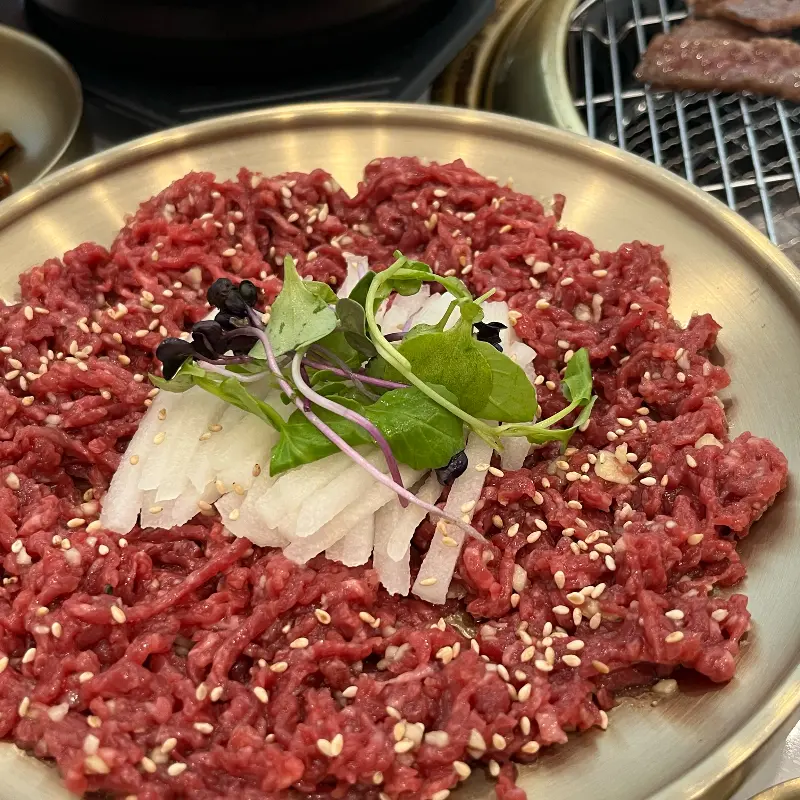 소미정의 신선한 육회