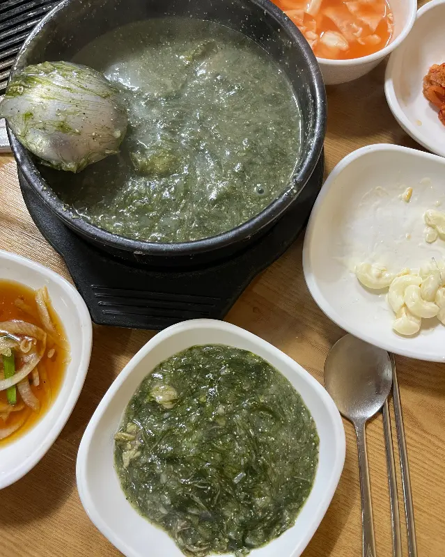 매생이 오리탕