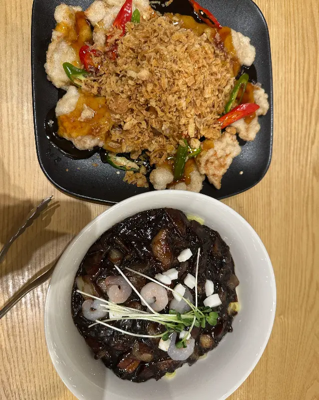 유린기와 짜장면