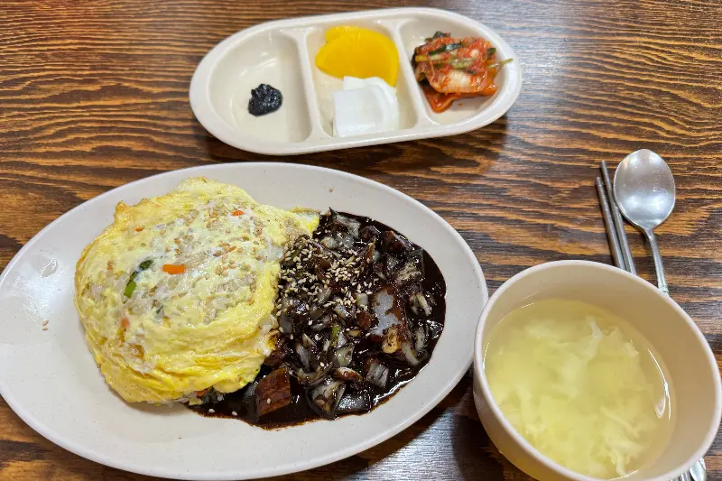 간짜장과 계란국