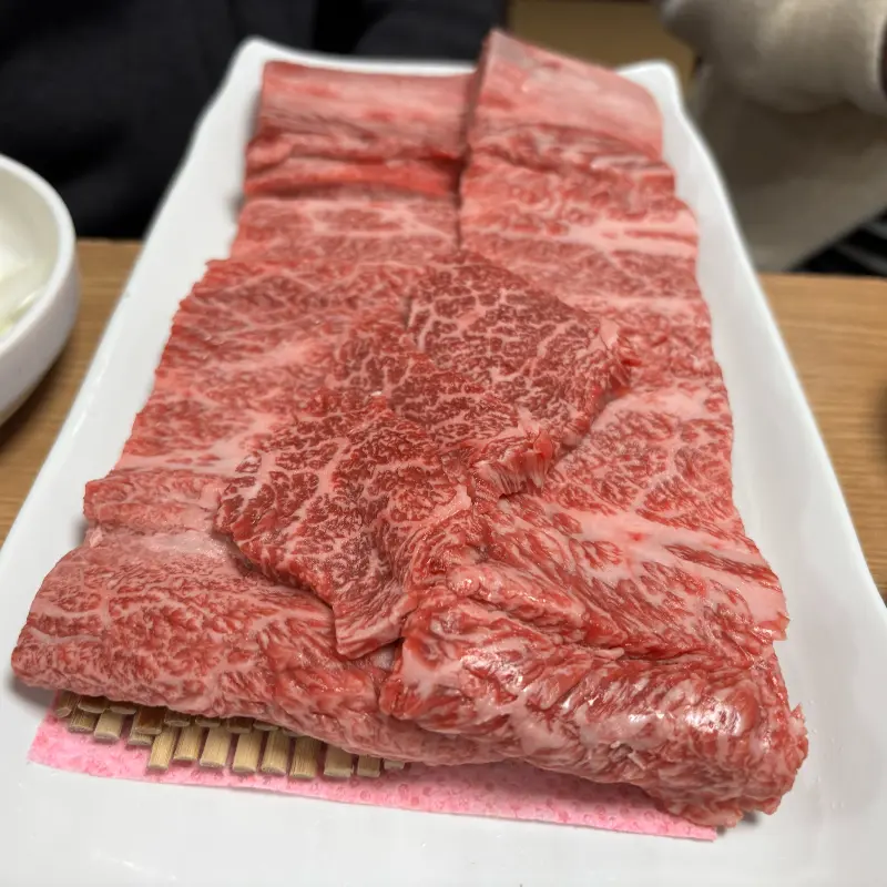 마블링이 예술인 한우