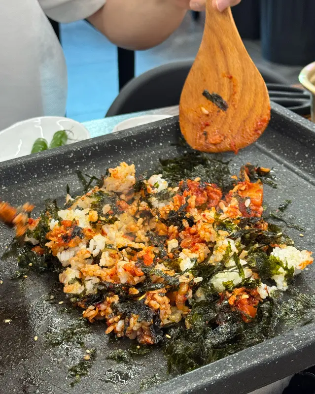 맛있게 익은 냉삼