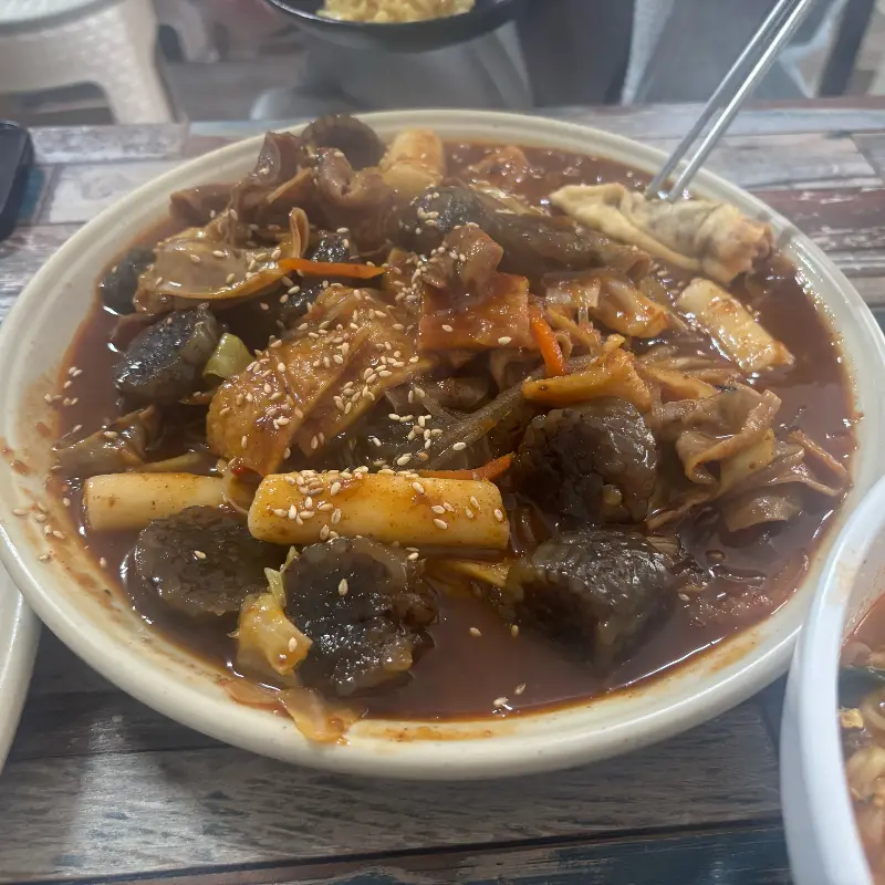 순대곱창떡볶이