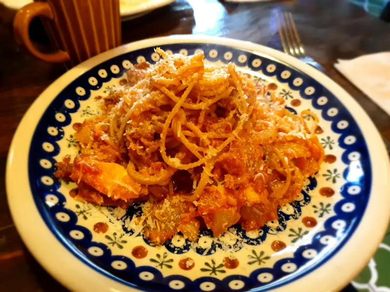 로제 파스타 클로즈업