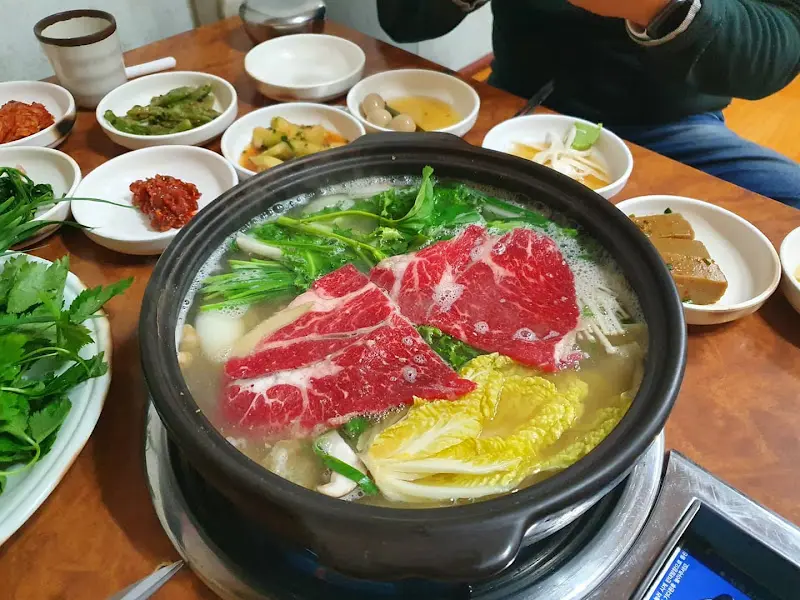 된장샤브샤브 비주얼