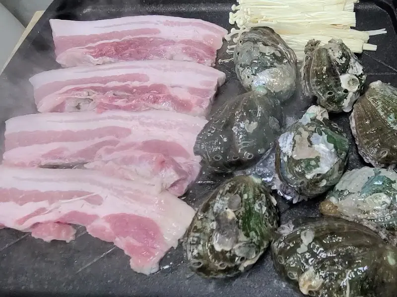 전복삼겹살구이