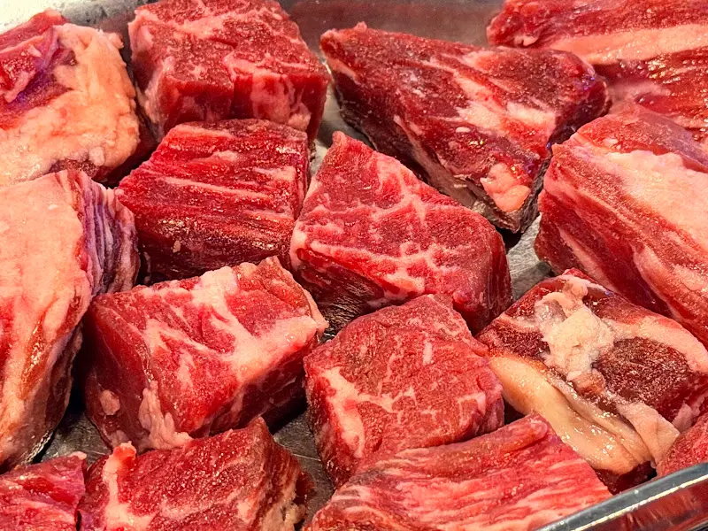 깍둑 안창살의 신선한 비주얼