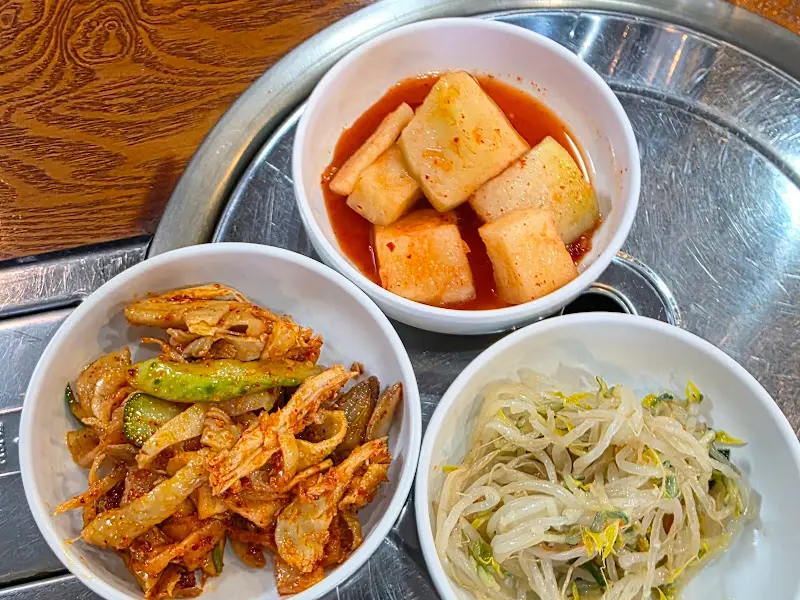 평래옥 기본 반찬