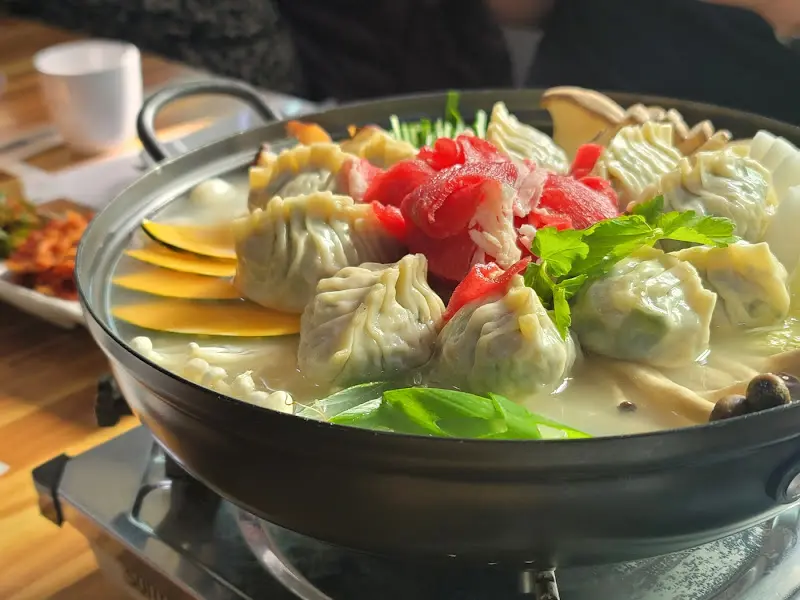 만두전골 비주얼