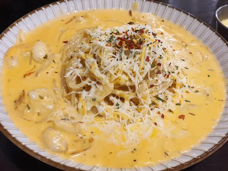 매운 게살 크림 리조또