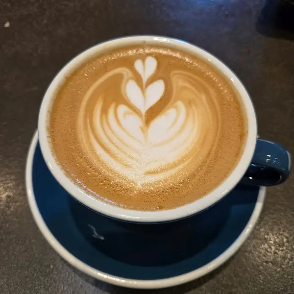 라떼 아트가 예쁜 커피