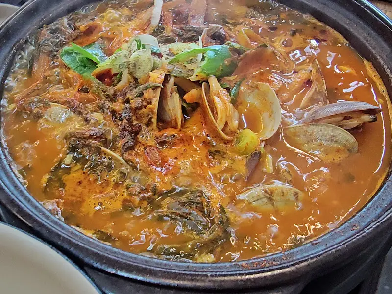 원조바지락해장국의 비주얼