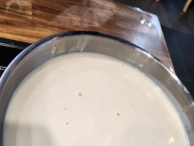 크림 콩국수 근접샷