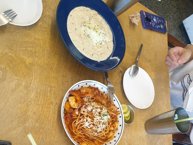 새우 로제 파스타와 크림 파스타