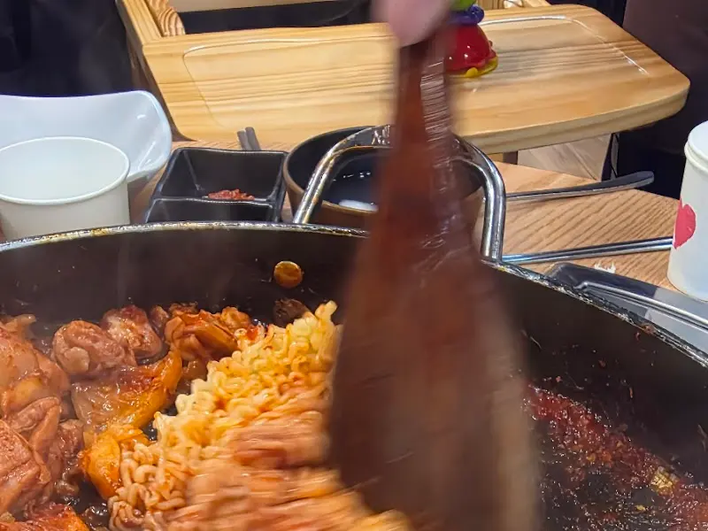 닭갈비 조리 과정