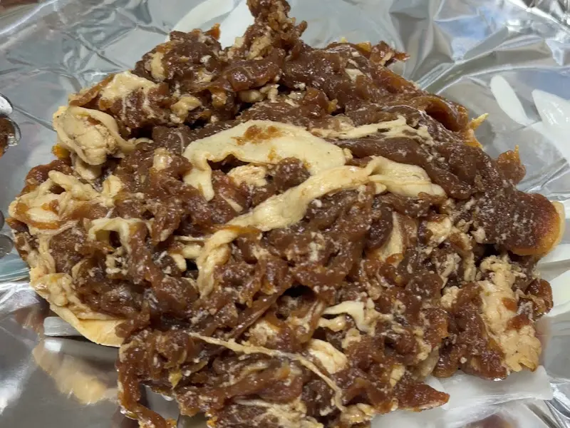 알루미늄 호일 위에서 구워지는 불백