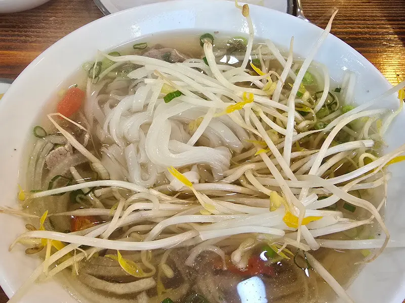 푸짐한 양의 쌀국수