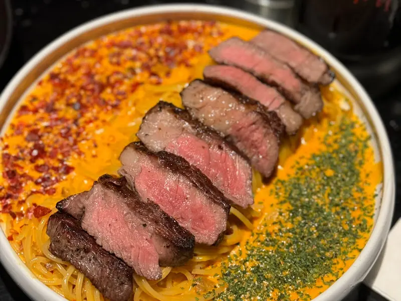 소고기매운등심숯불파스타