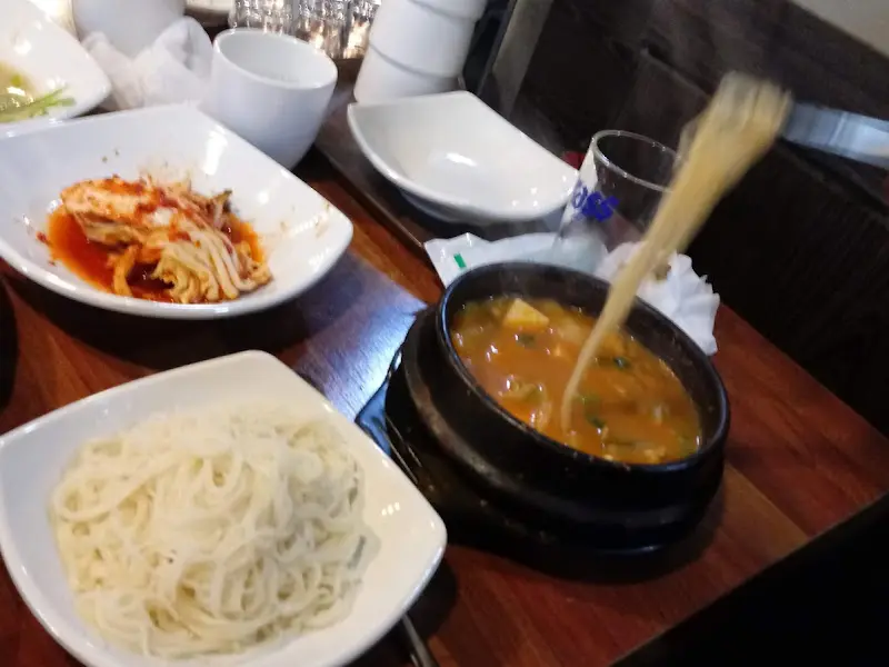 된장찌개국수