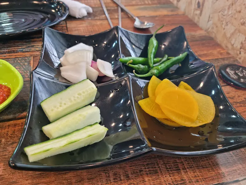 반찬으로 나온 채소들