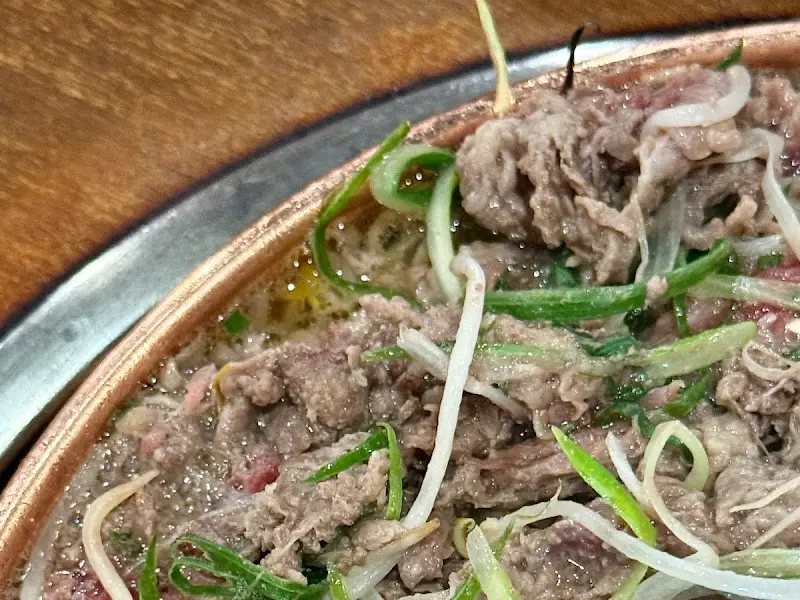 육즙이 자글자글한 불고기 클로즈업