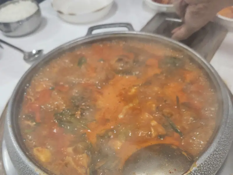 보글보글 끓는 곱창전골
