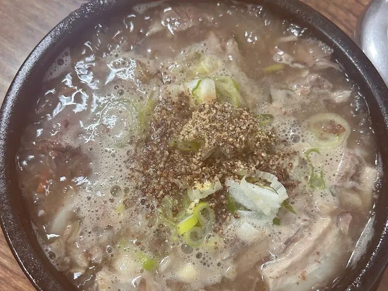 순대국 근접샷