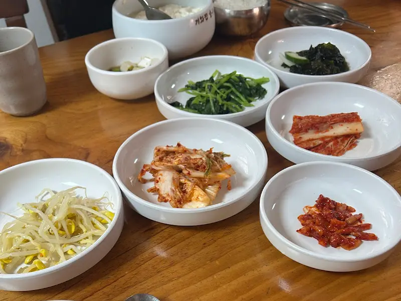 순두부 백반 한 상 차림