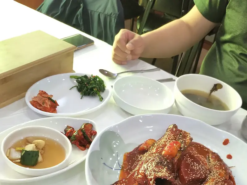 코다리 정식 한 상 차림