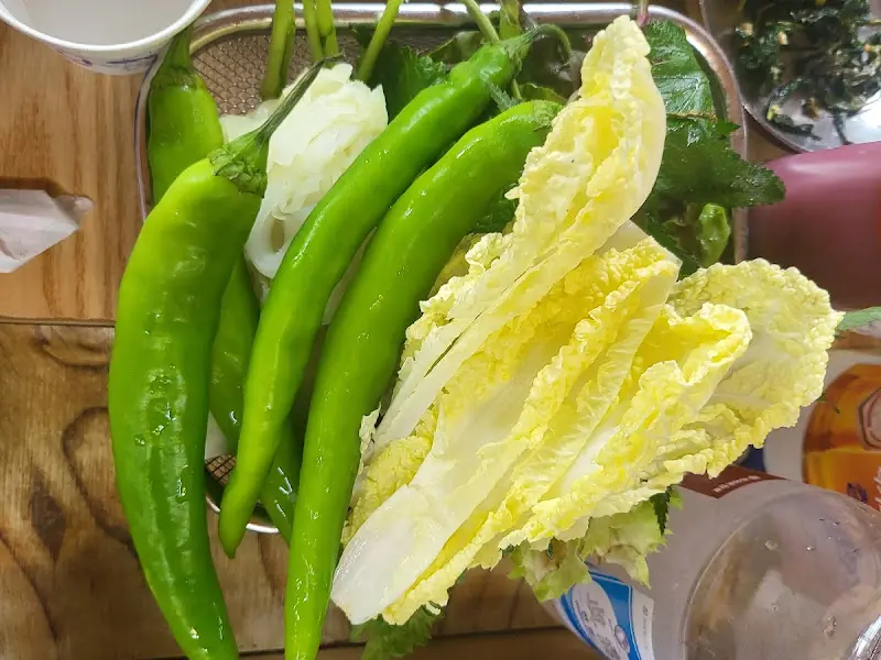 다양한 쌈 채소