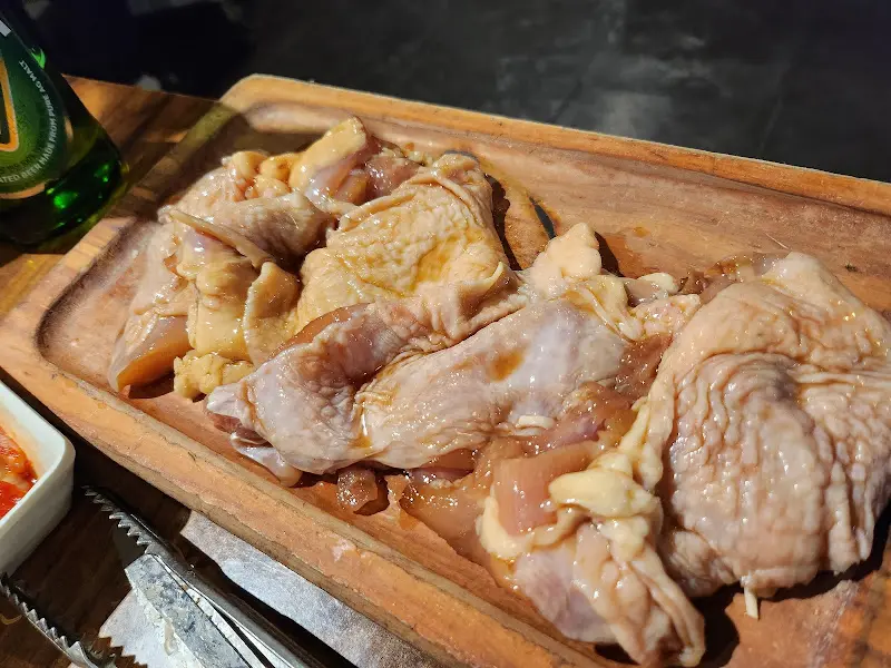 고기 굽는 모습