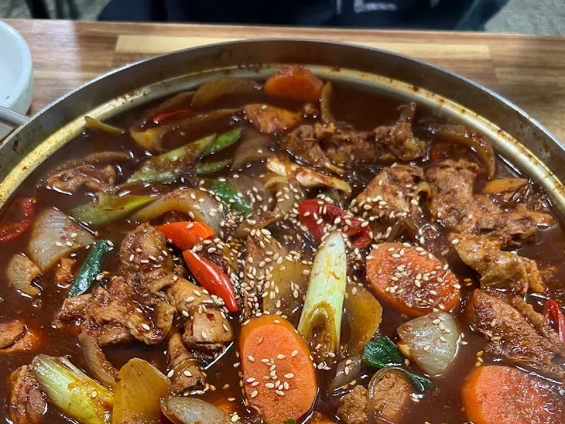 찜닭 확대샷