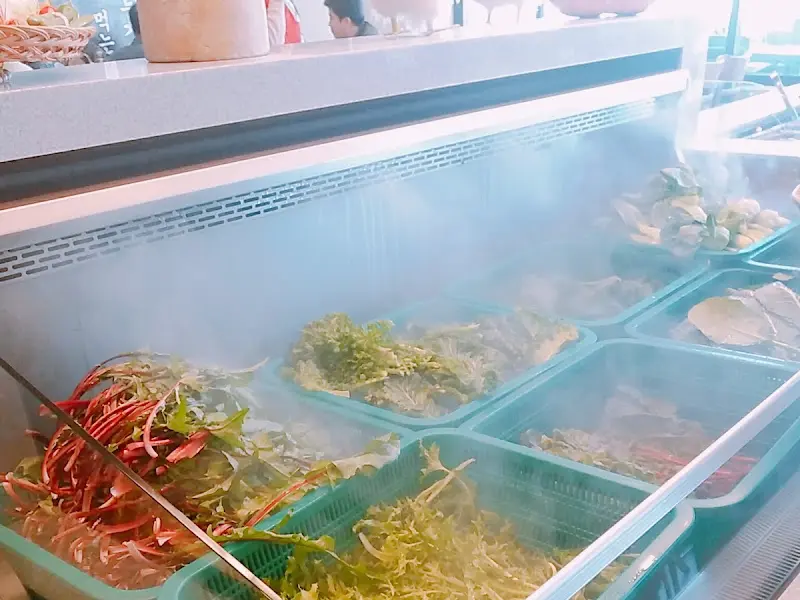 매화쌈밥 쌈 채소