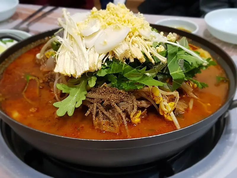 초원식당 육개장전골