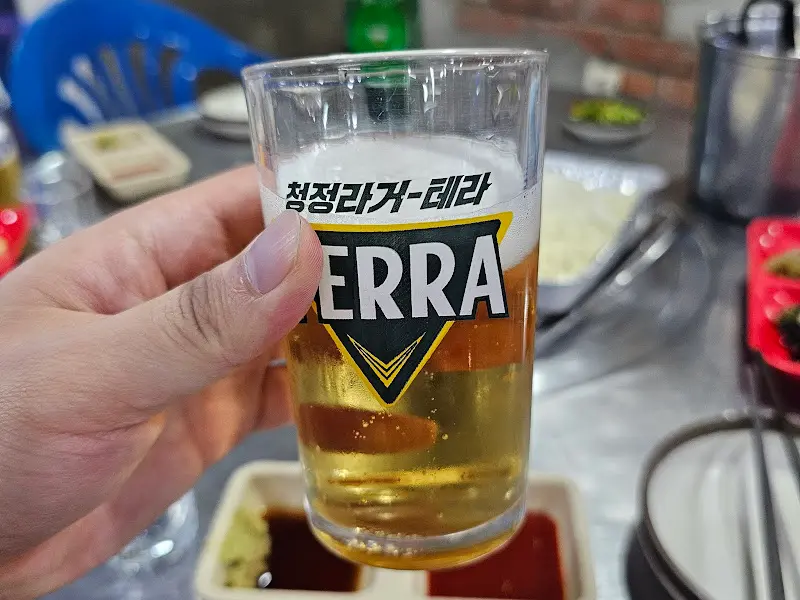 시원한 맥주 한 잔