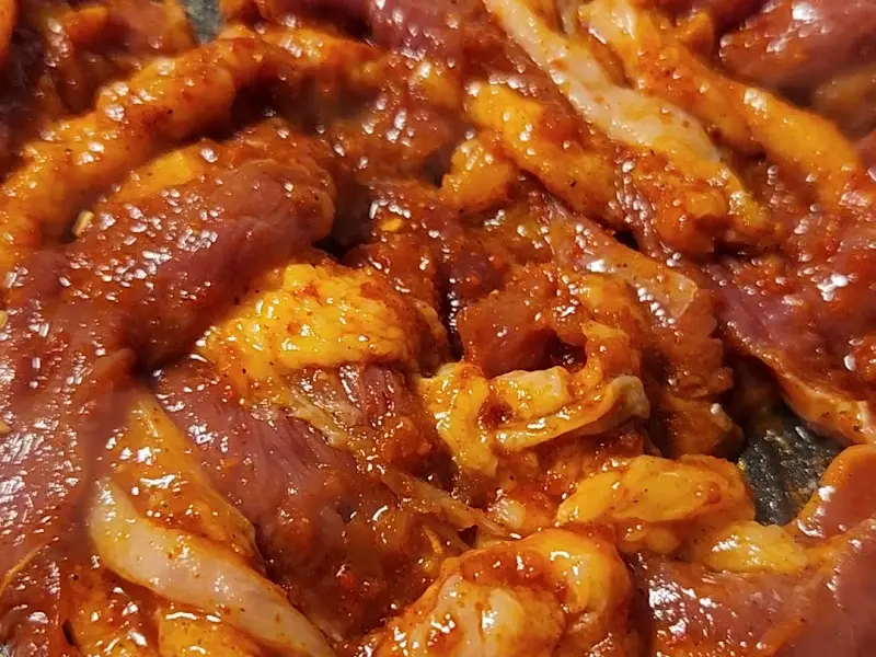 매콤한 오리고기