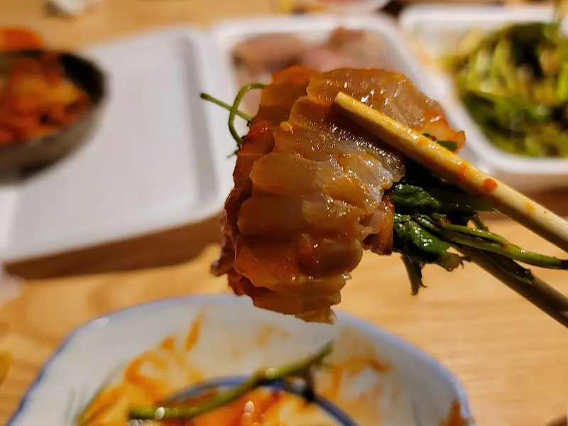 홍어와 묵은지의 조합