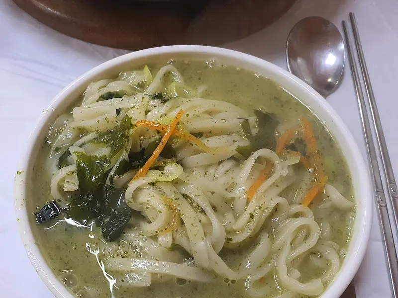 보말 칼국수 확대