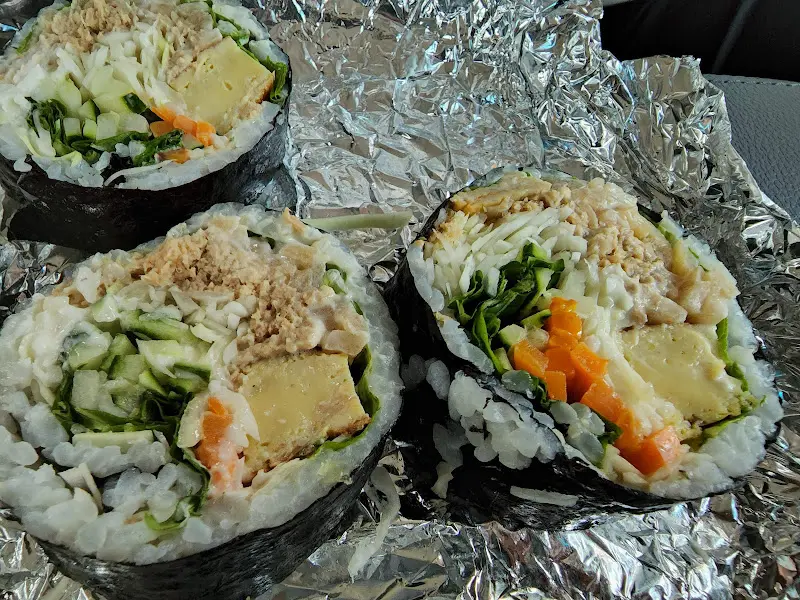 참치김밥의 모습