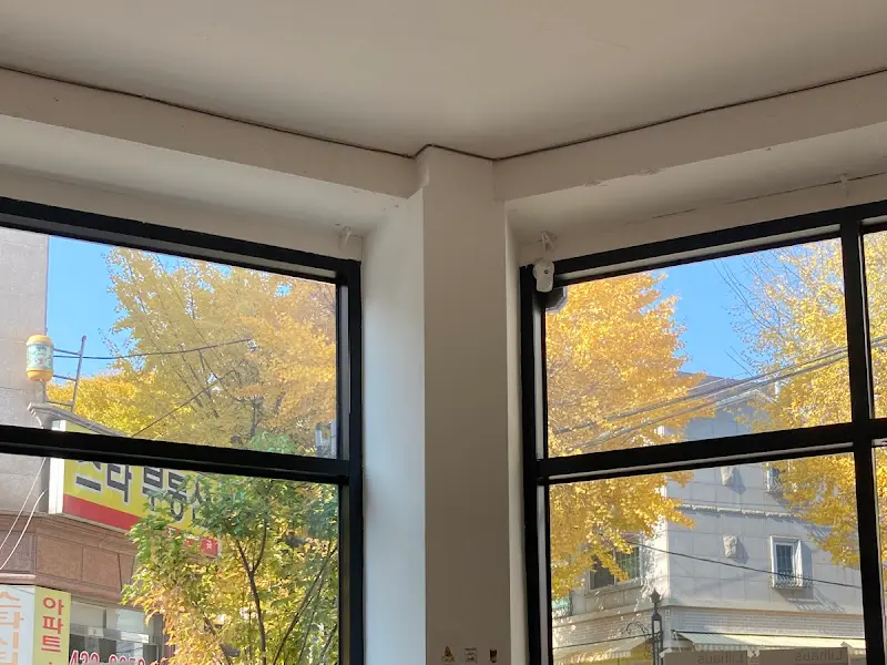 카페 창밖 풍경