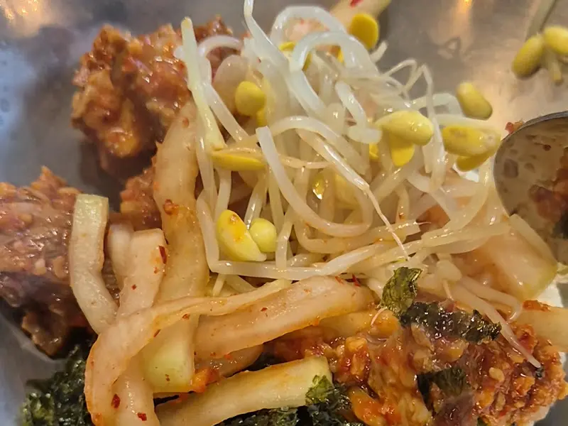 자박갈비와 곁들여 먹는 야채