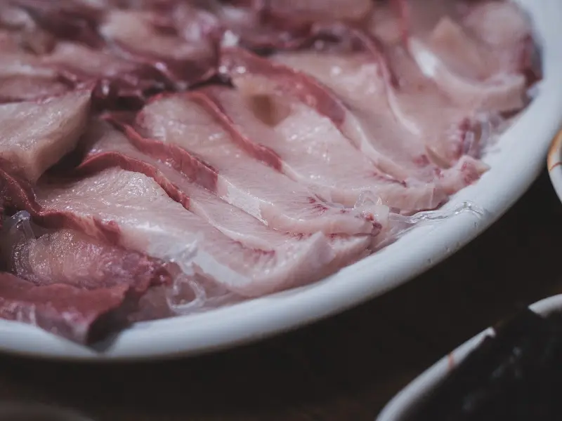 완도회수산의 자랑, 숭어회