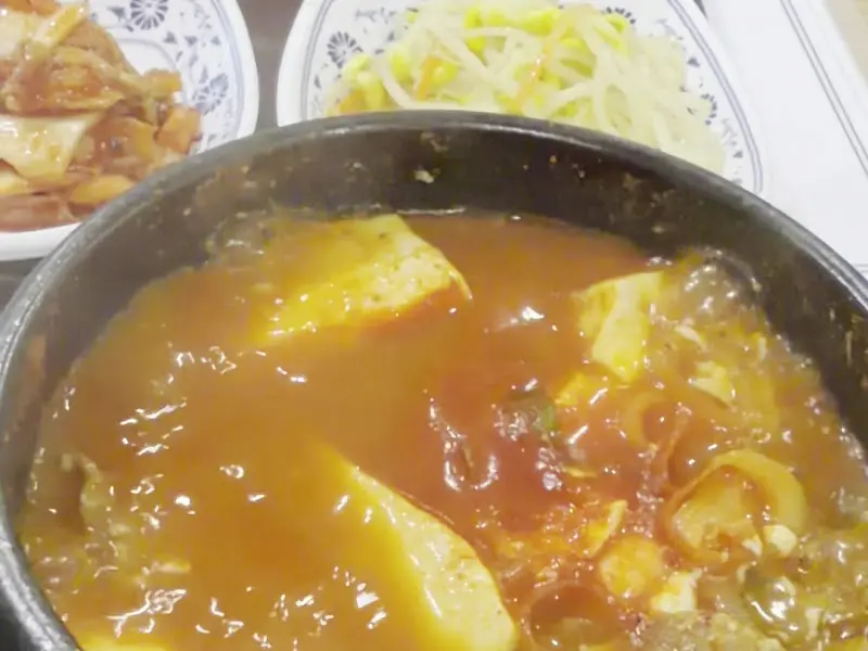 소고기 순두부찌개 클로즈업