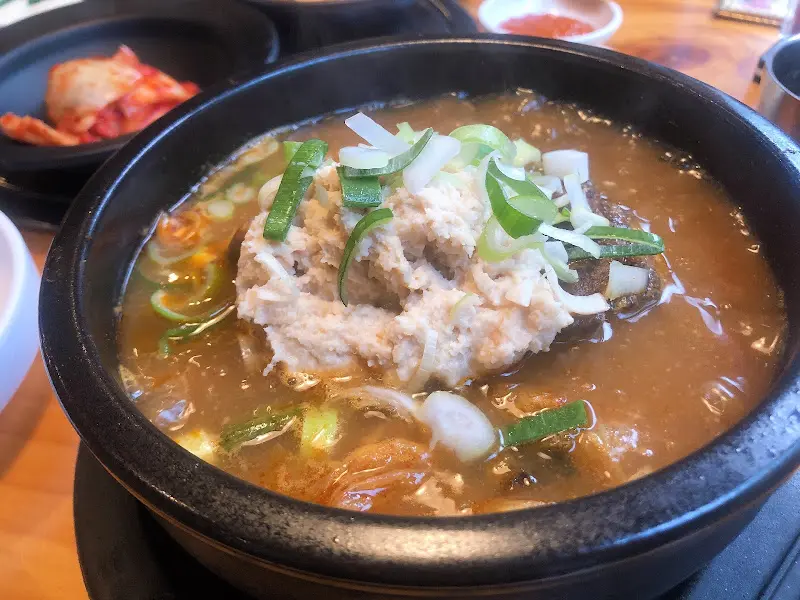 콩비지 뼈해장국 근접샷