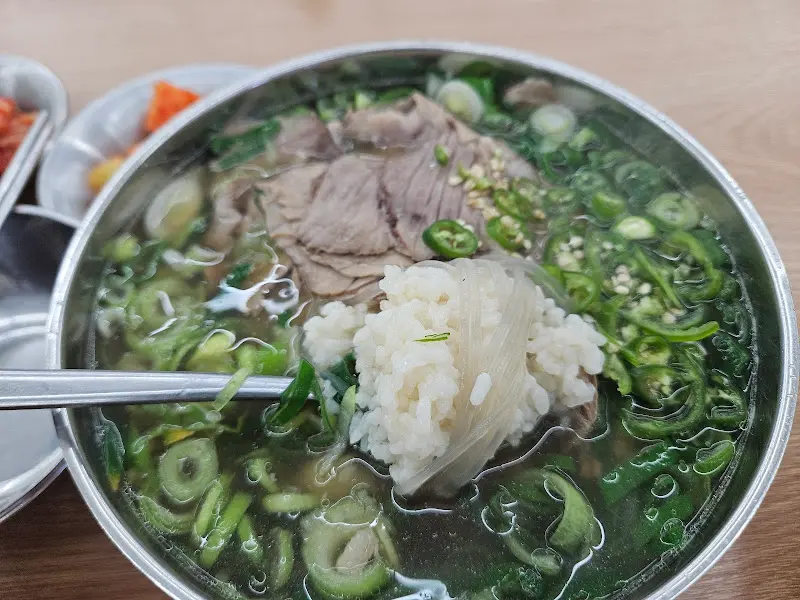 소고기온반 클로즈업