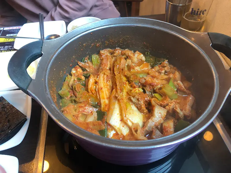 김치 짜글이 근접샷